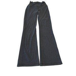 PAMA London Black Pull On Stretch Flare Leggings Yoga Pants Women's Small S